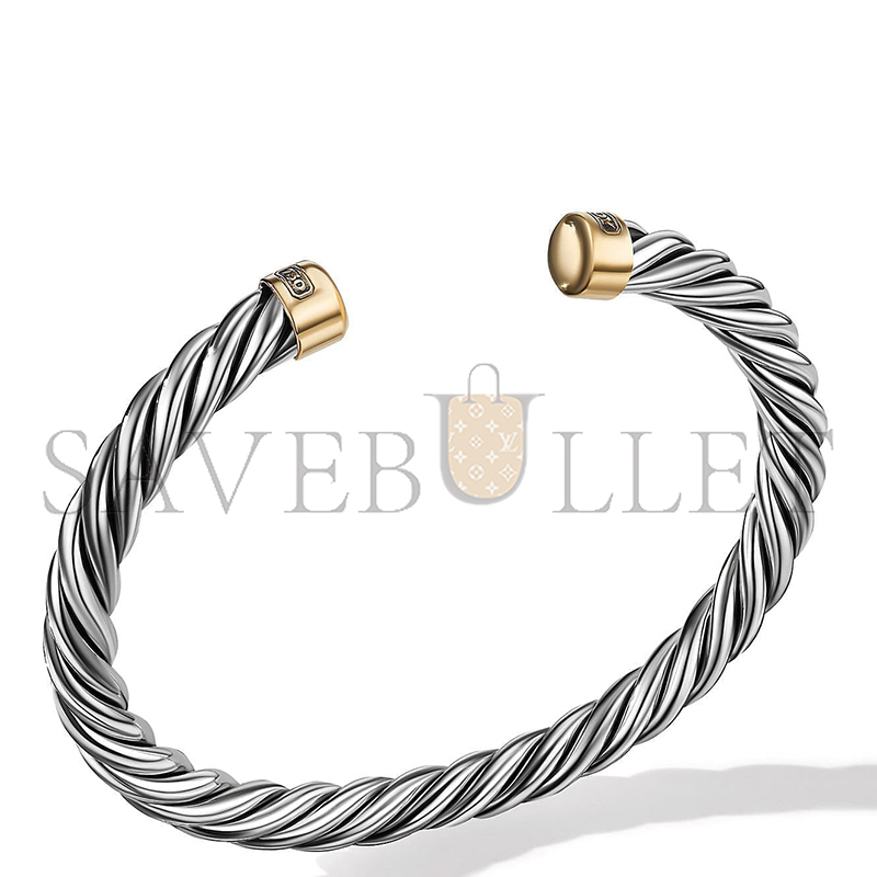 dau1d Yvrm*n cable cuff bracelet 6mm 203054